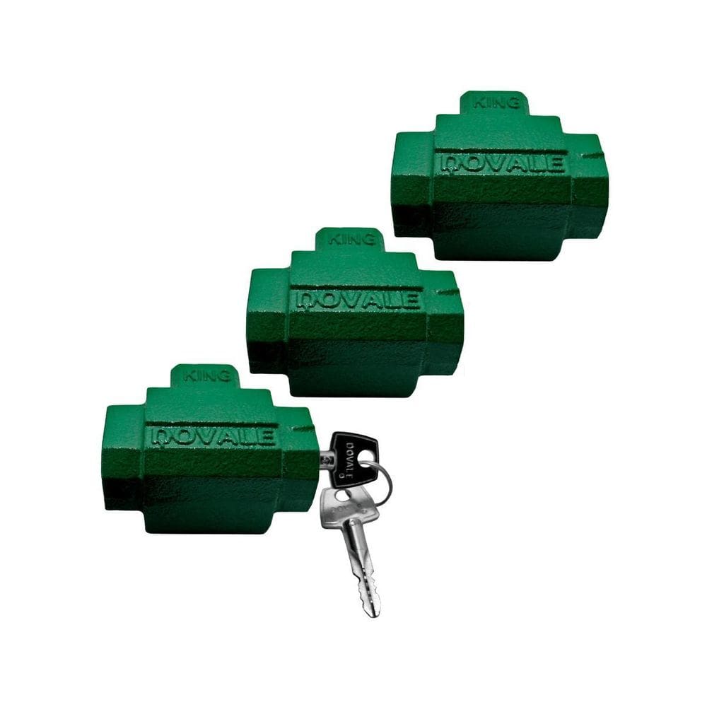 3 Fechadura Cadeado Solo Para Porta Enrolar Segredos Iguais