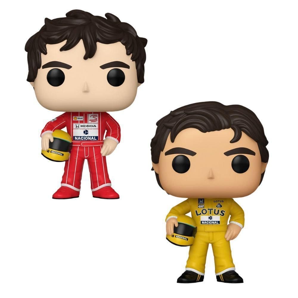 Kit Boneco Funko Pop Ayrton Senna Mclaren + Racing Lotus