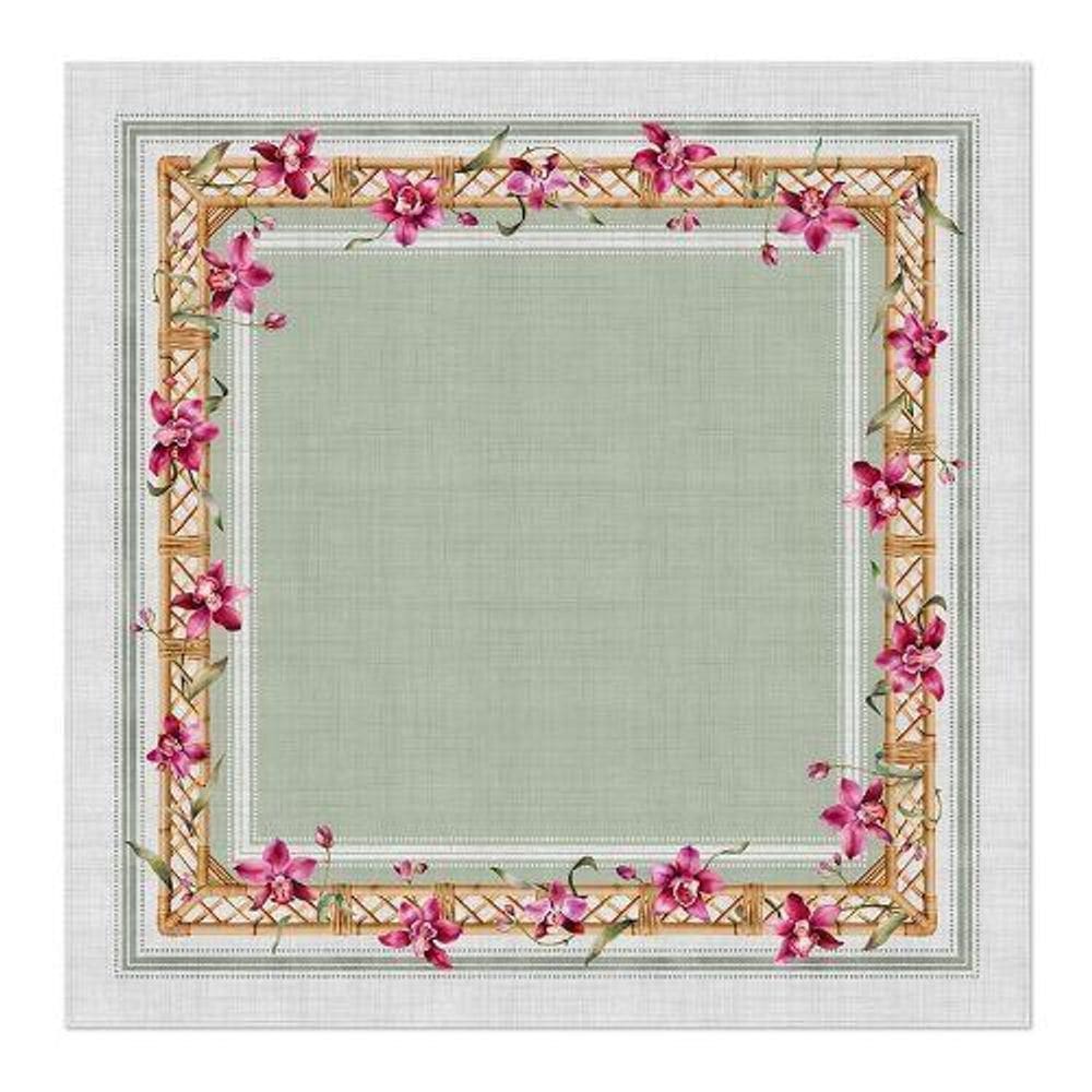 Toalha De Mesa Orquídeas 4 Lugares 140X140Cm 199002 Belchior