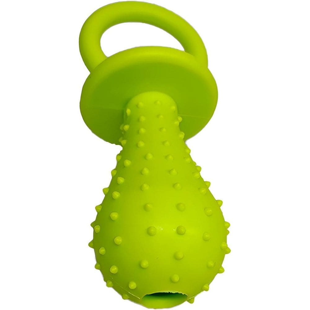 Mordedor Chupeta Com Guizo Verde Para Cães E Gatos