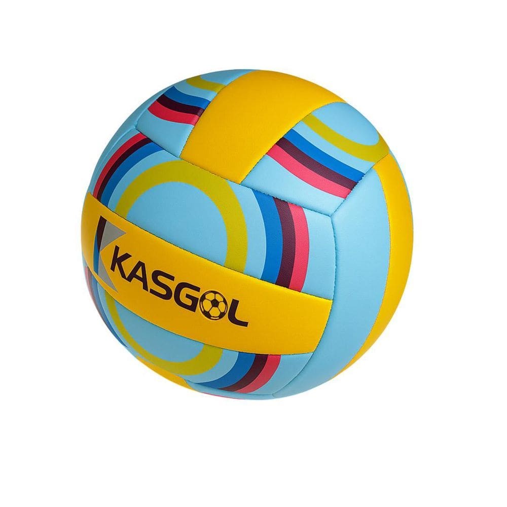 Bola De Vôlei Kasgol Azul E Amarelo Nº5 Tamanho Padrão