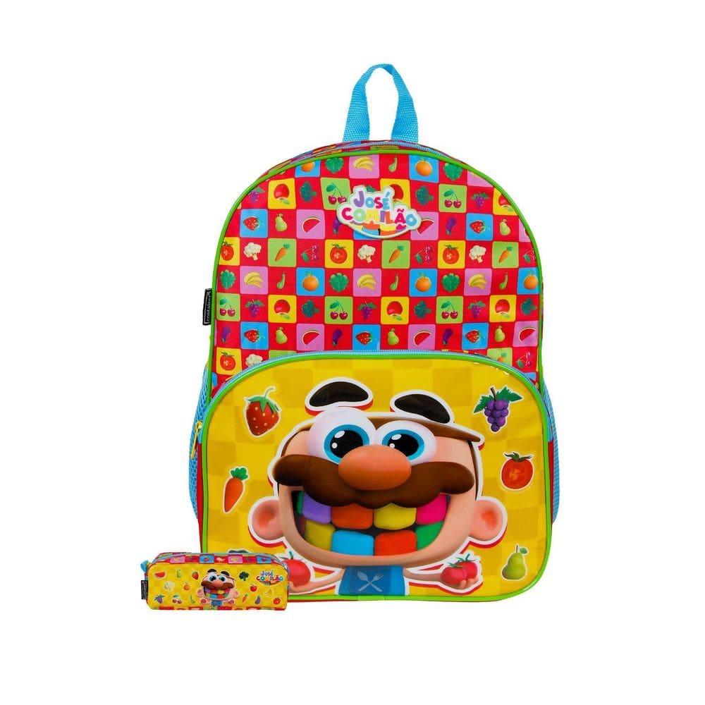 Kit Escolar Mochila De Costas + Estojo José Comilão