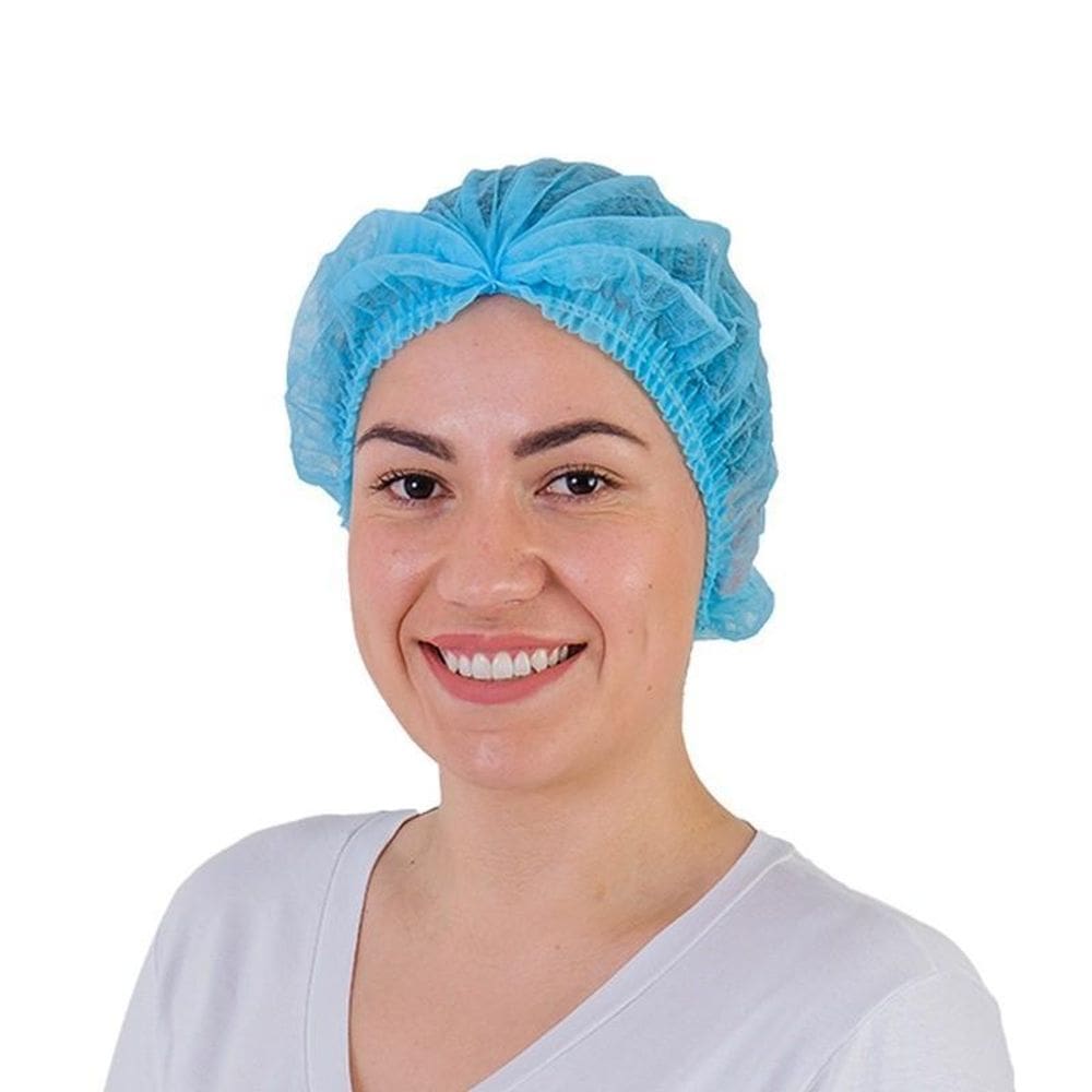 Touca Descartável Tnt C/100Un - Azul