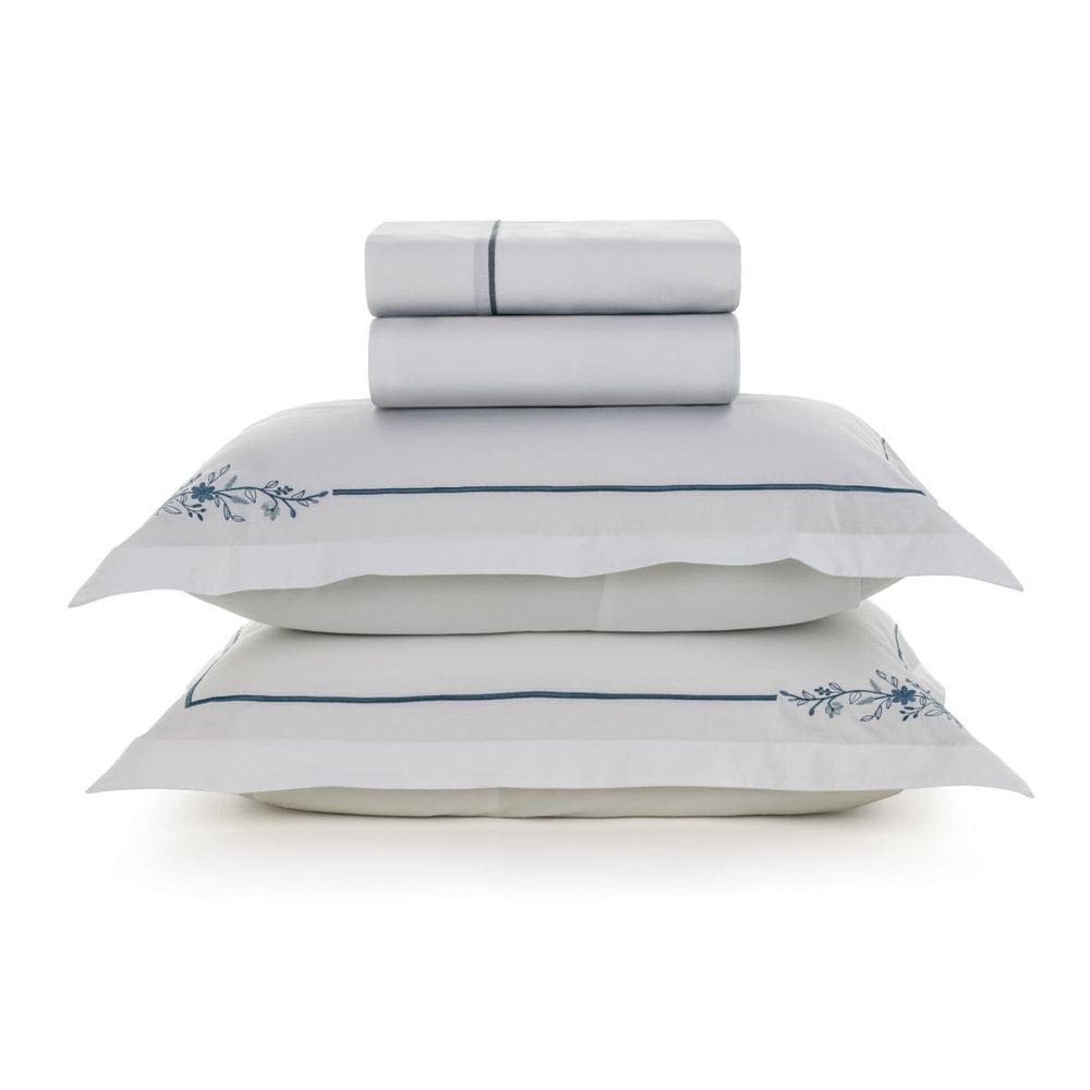 Jogo De Cama King Helen Karsten 100% Algodão Soft 200 Fios