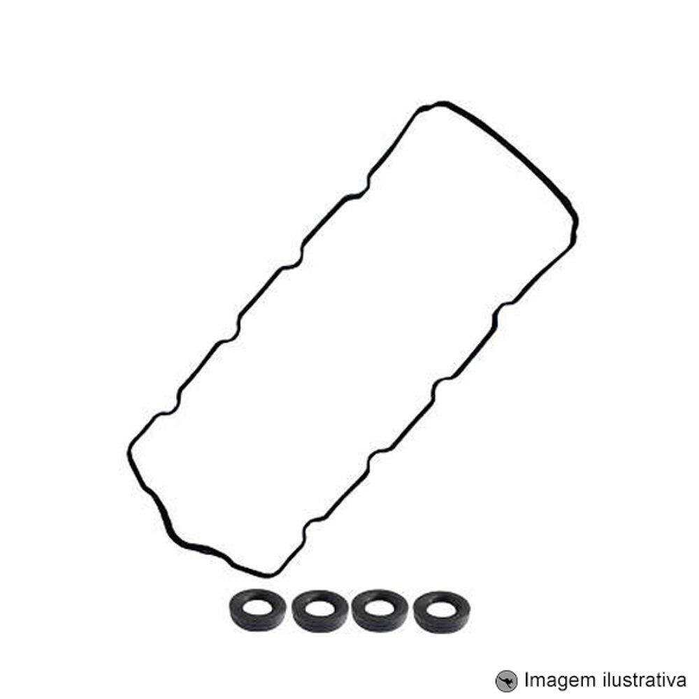 Kit Junta Tampa De Válvula Borracha Fiat Doblo Gran Siena Idea Palio Punto Jeep Renegade Toro Etorq Evo 1.6 1.8 16V Flex 2014/... Fina
