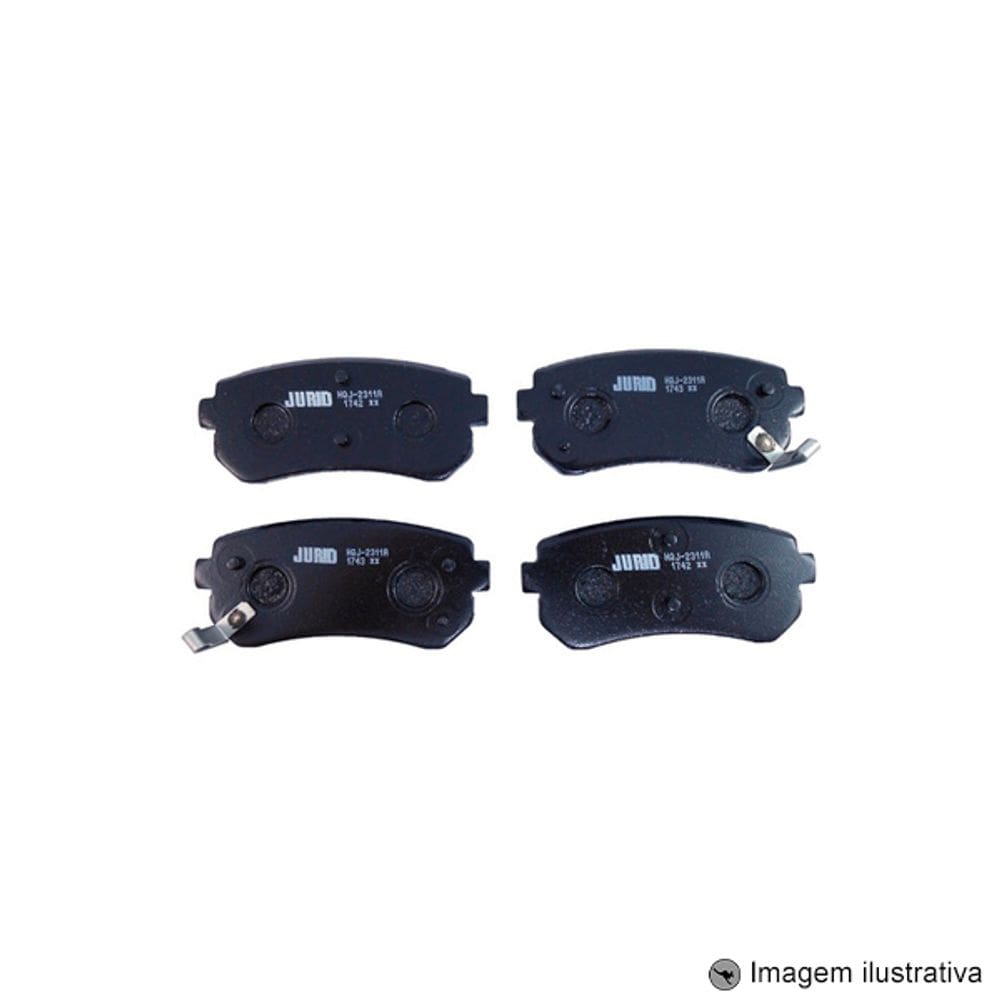 Pastilha de Freio Traseira Cerato 09 / ... Sistema Mando com alarme sonono