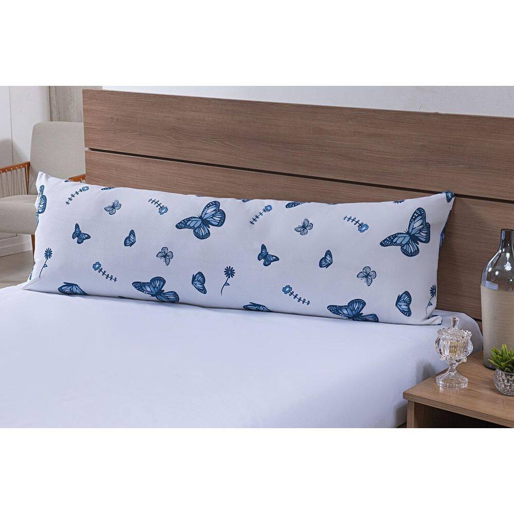 Xuxao Corpo 1,40Mx45Cm 100% Algodão 180Fios Borboleta Azul