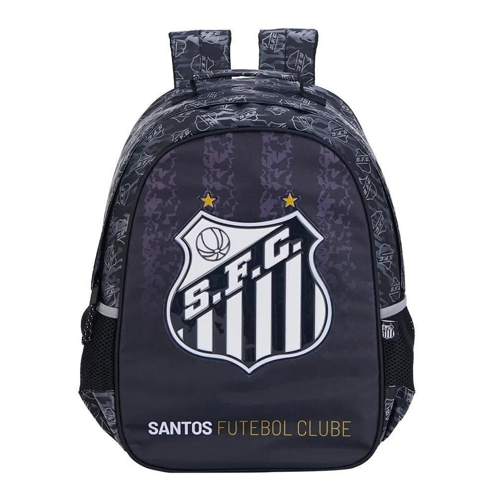 Mochila Esportiva Escolar Futebol Santos 16612 Oficial