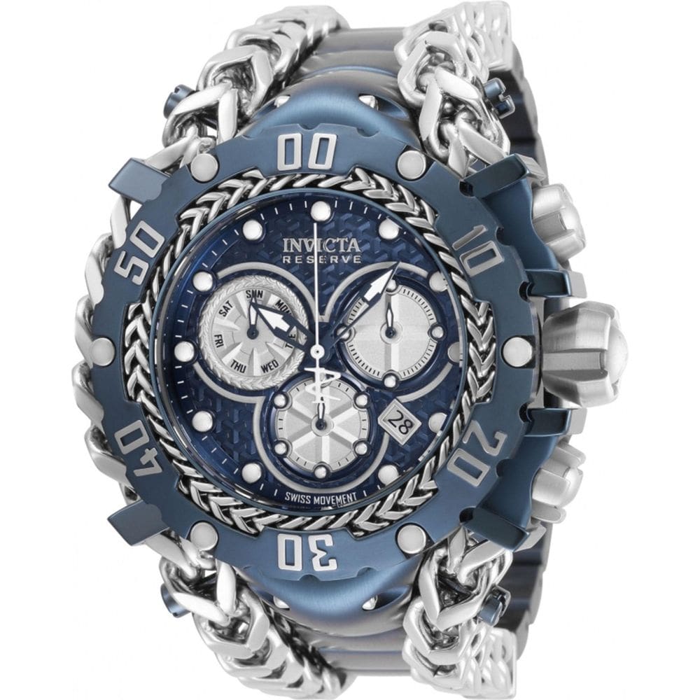 Relógio Invcta Gladiador Azul/Prat Confira Com Nota Completo