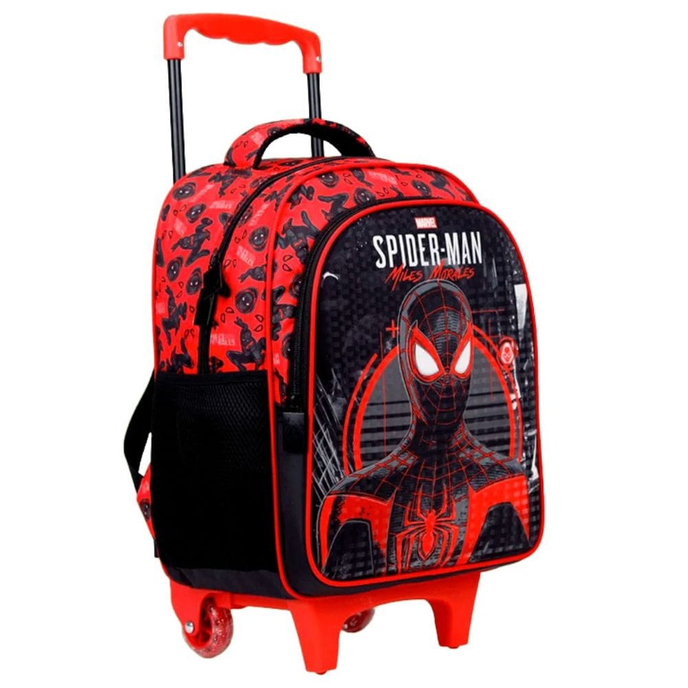 Mochila para Meninos Spider Man Miles Morales 14` Reforçada Resistente com Alça de Costas - Miles Morales 2 - Xeryus