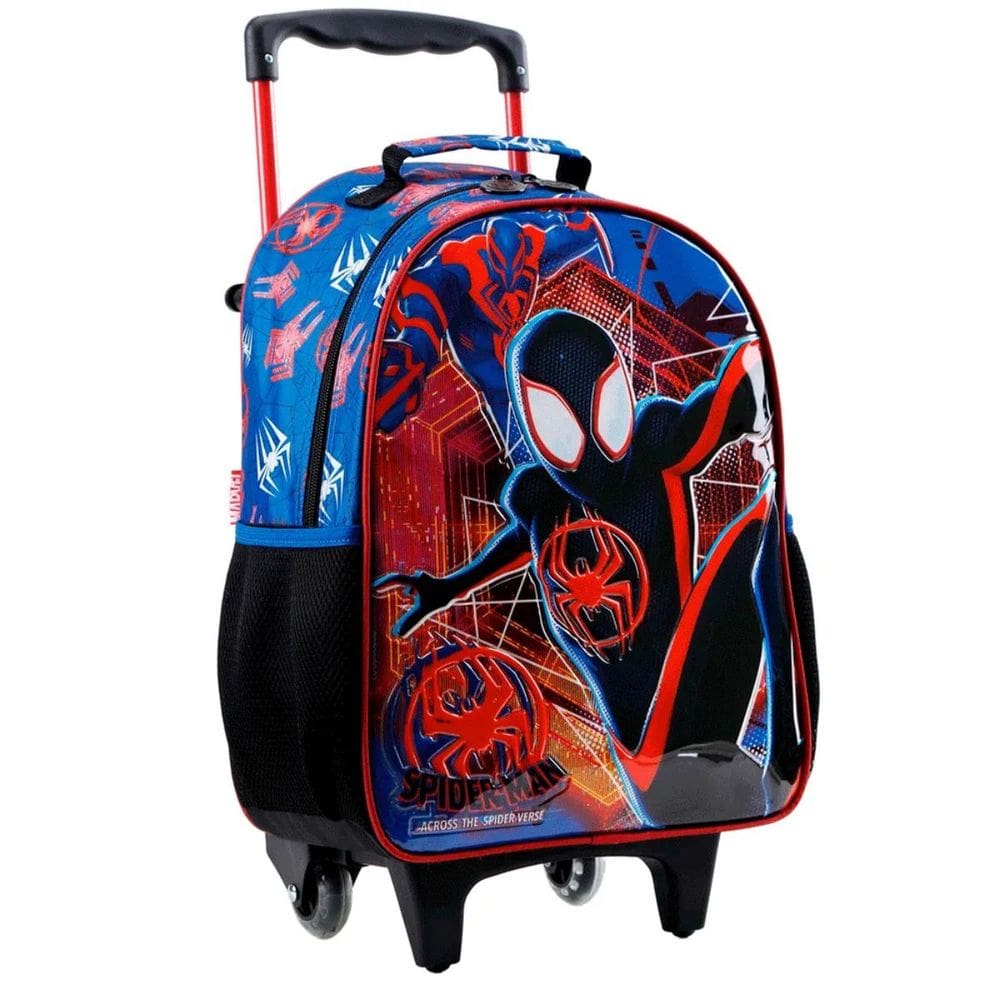 Mochila para Meninos Homem Aranha Miles Morales Reforçada Resistente 16` - Miles Morales - Xeryus
