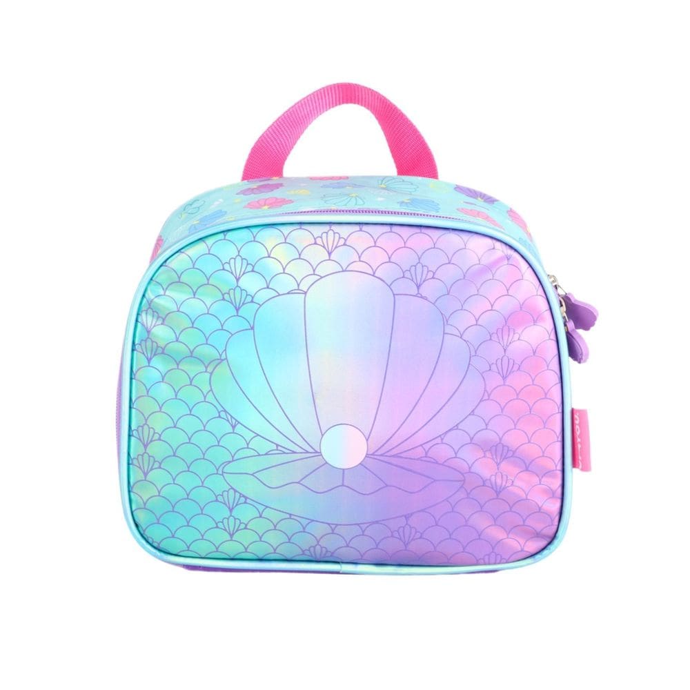 Lancheira Bolsa Térmica Concha Holográfica Lilás Premium