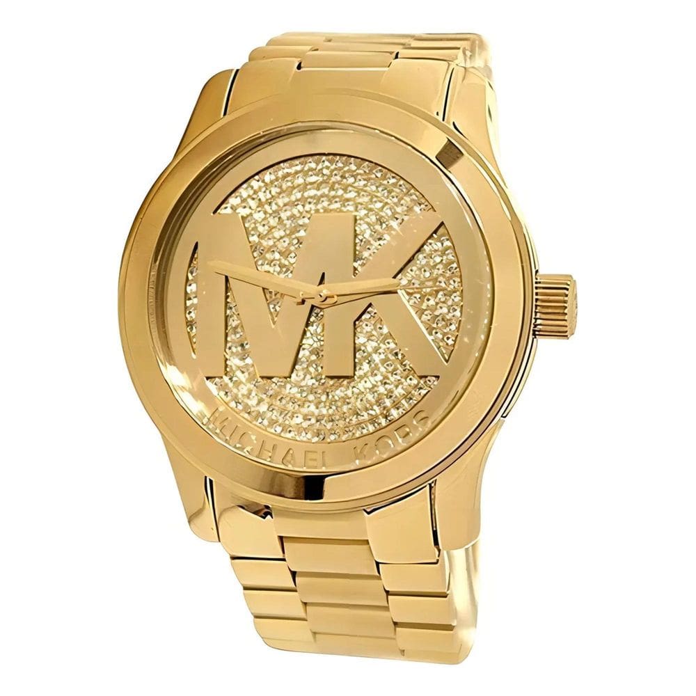 Relógio Michaelkors Runway Mk5706 Dourado Quartzo Aço Inox