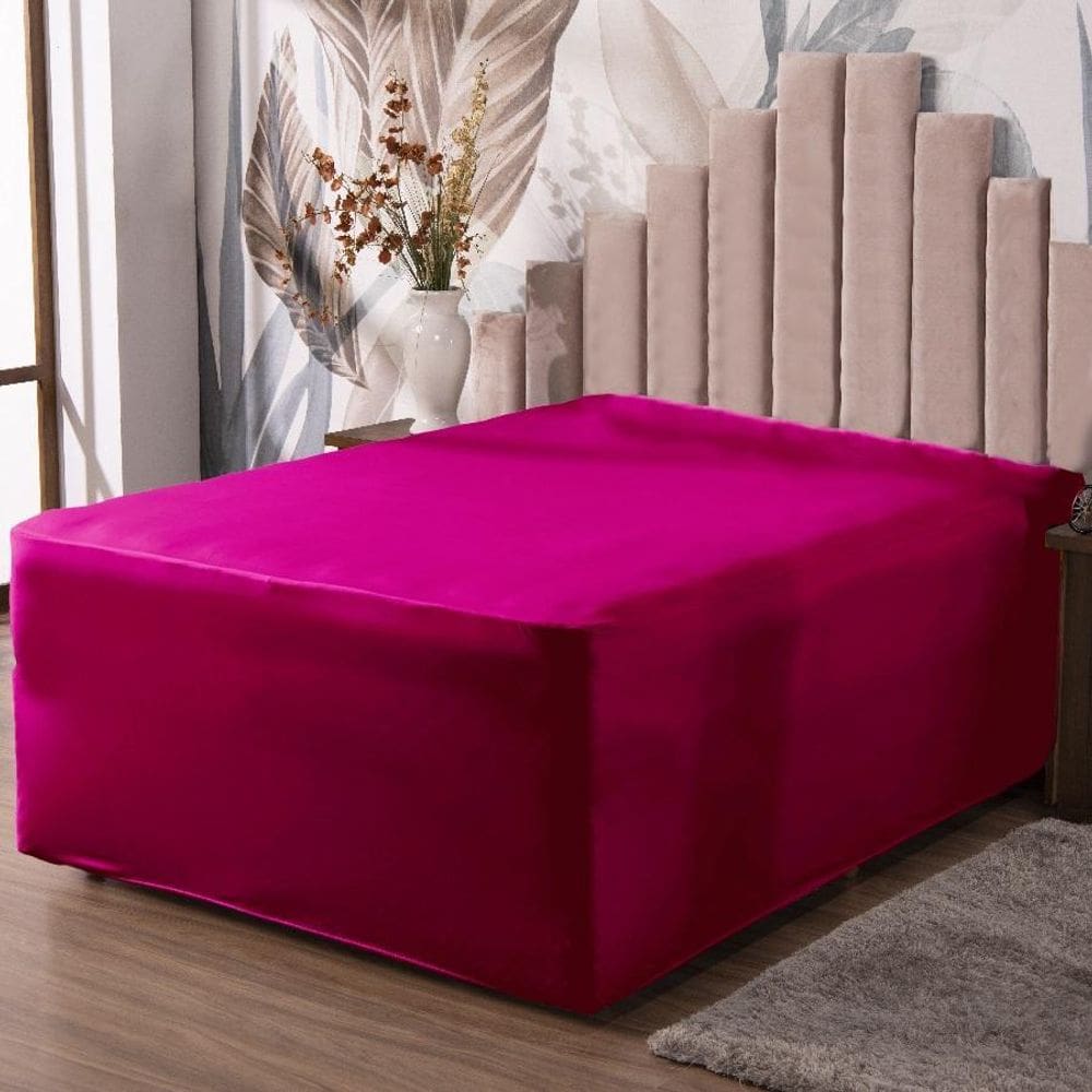 Lençol Luva Queen Cama Conjugada Veste Colchão Box Malha 1P