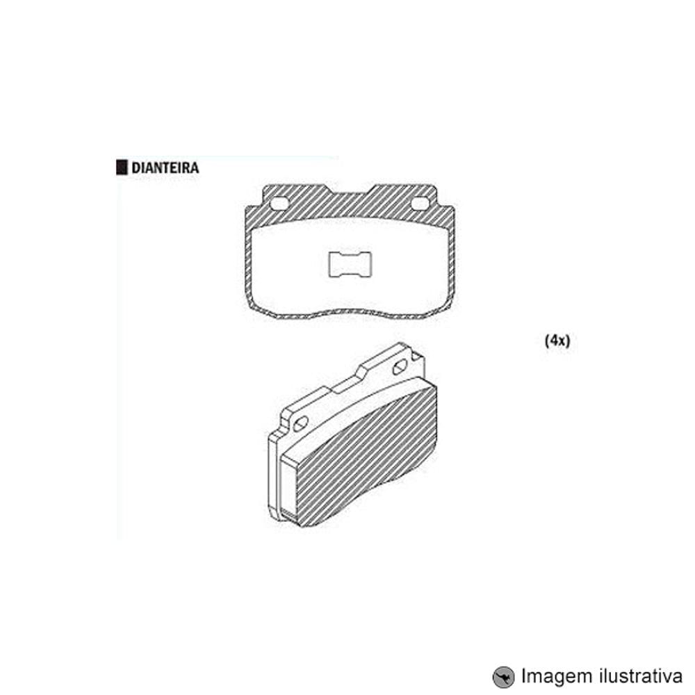 Pastilha de Freio Fiat 147 77 / 86 Oggi 83 / 85 Panorama 80 / 86 / Fiorino 1983 / 1987 ( Sistema Teves ) - CSP501
