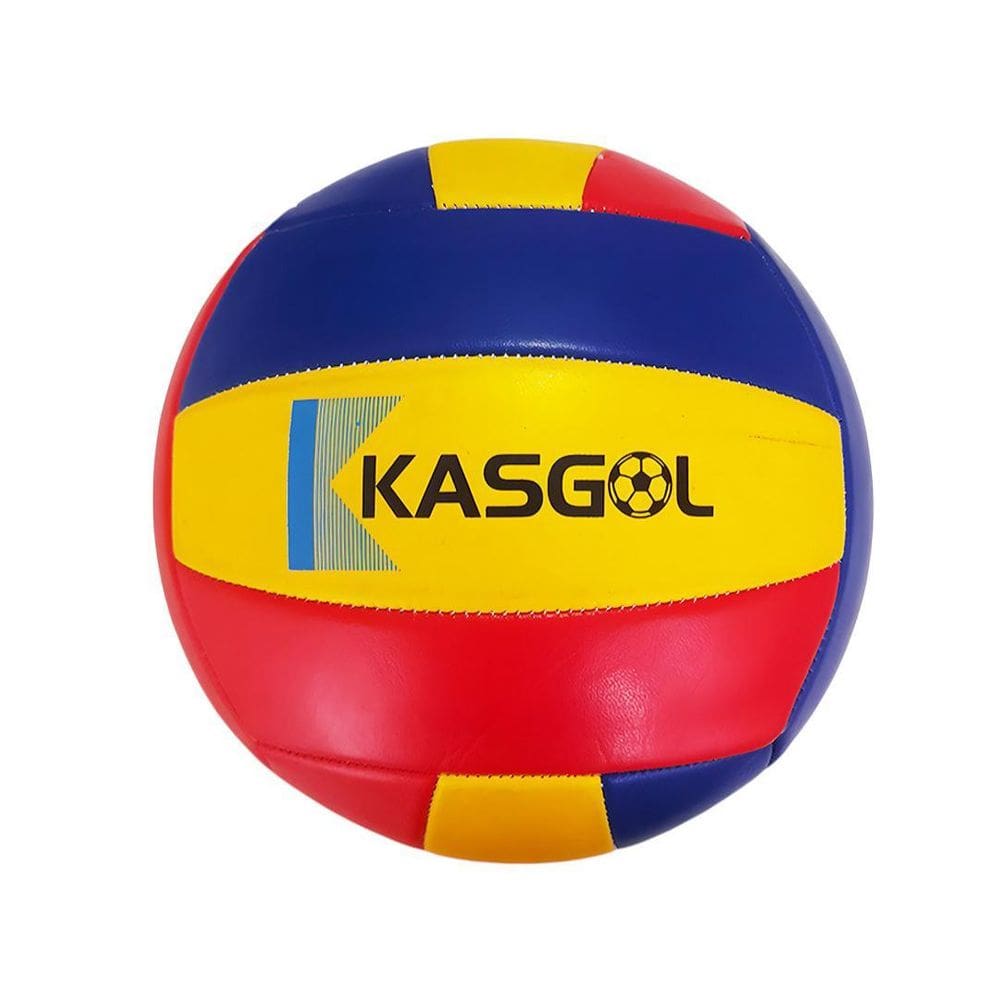Bola De Vôlei Kasgol Azul Amarelo E Vermelho Nº5 Padrão