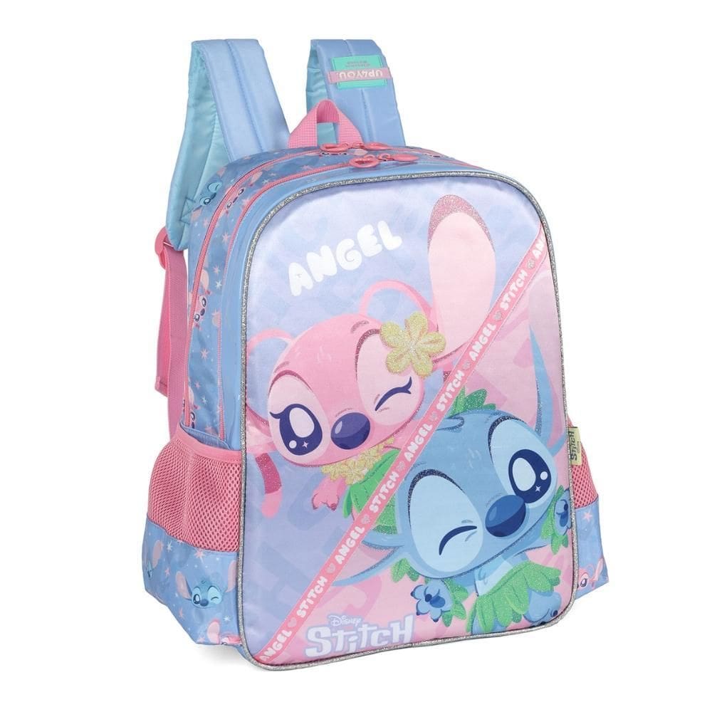 Mochila Infantil De Costas Escolar Stitch Luxcel