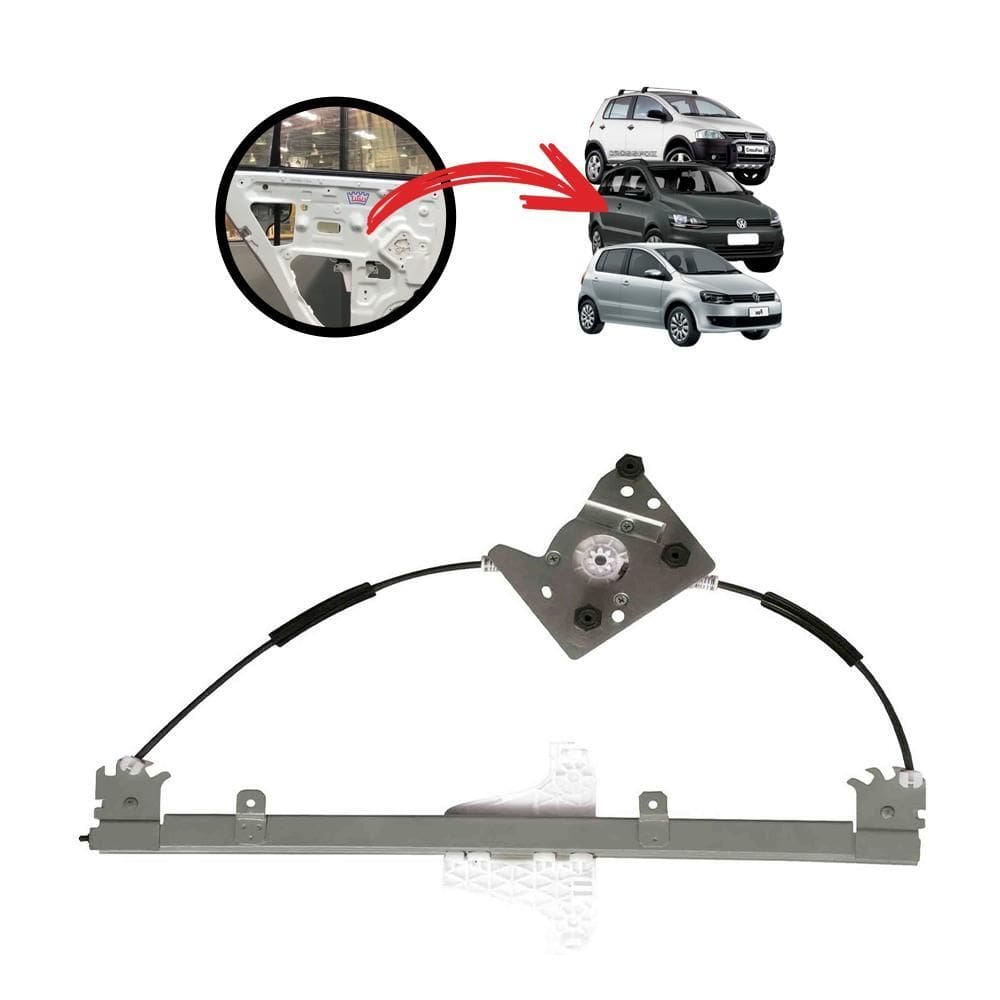 Máquina De Vidro Traseira Direita Fox Space Crossfox Sem Mot