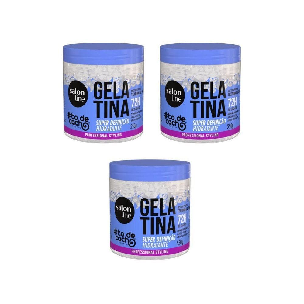 Gelatina Capilar Salon Line 550G Todecacho Hidra Cremosa-3Un