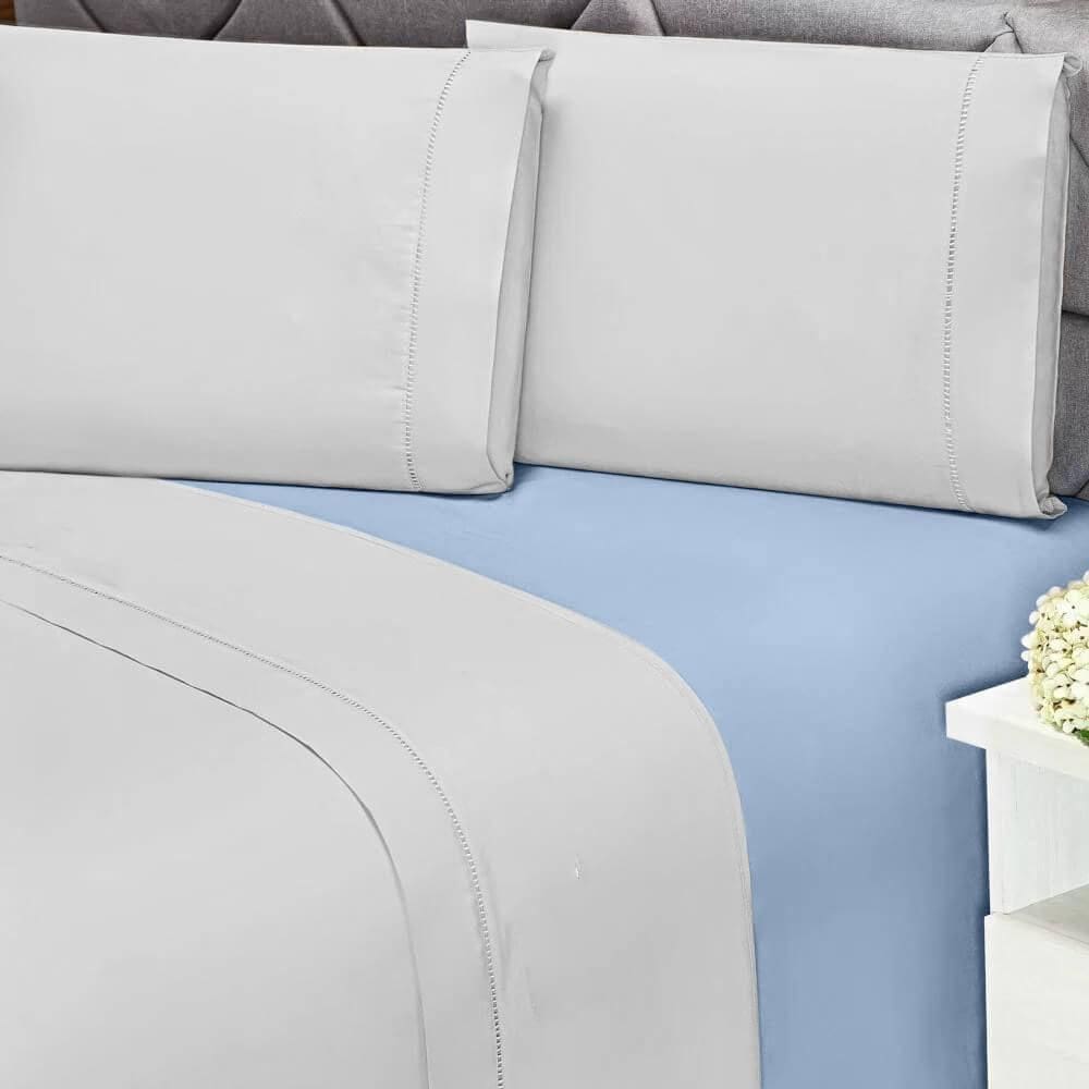 Lençol Solteiro Elástico 180 Fios 100% Algodão Premier