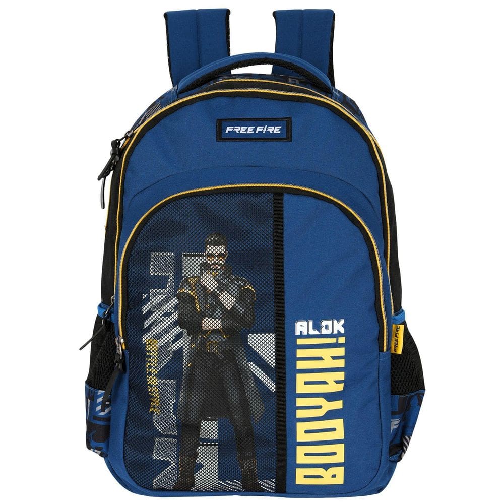 Mochila Escolar Costas Gamer Ms49784 - Azul