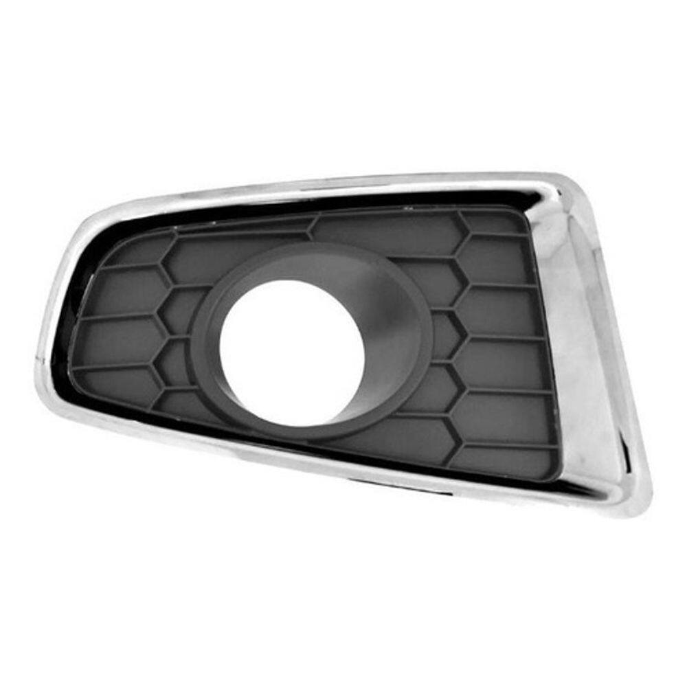 Grade Parachoque Sandero 12 13 Com Milha Aro Cromado Direito