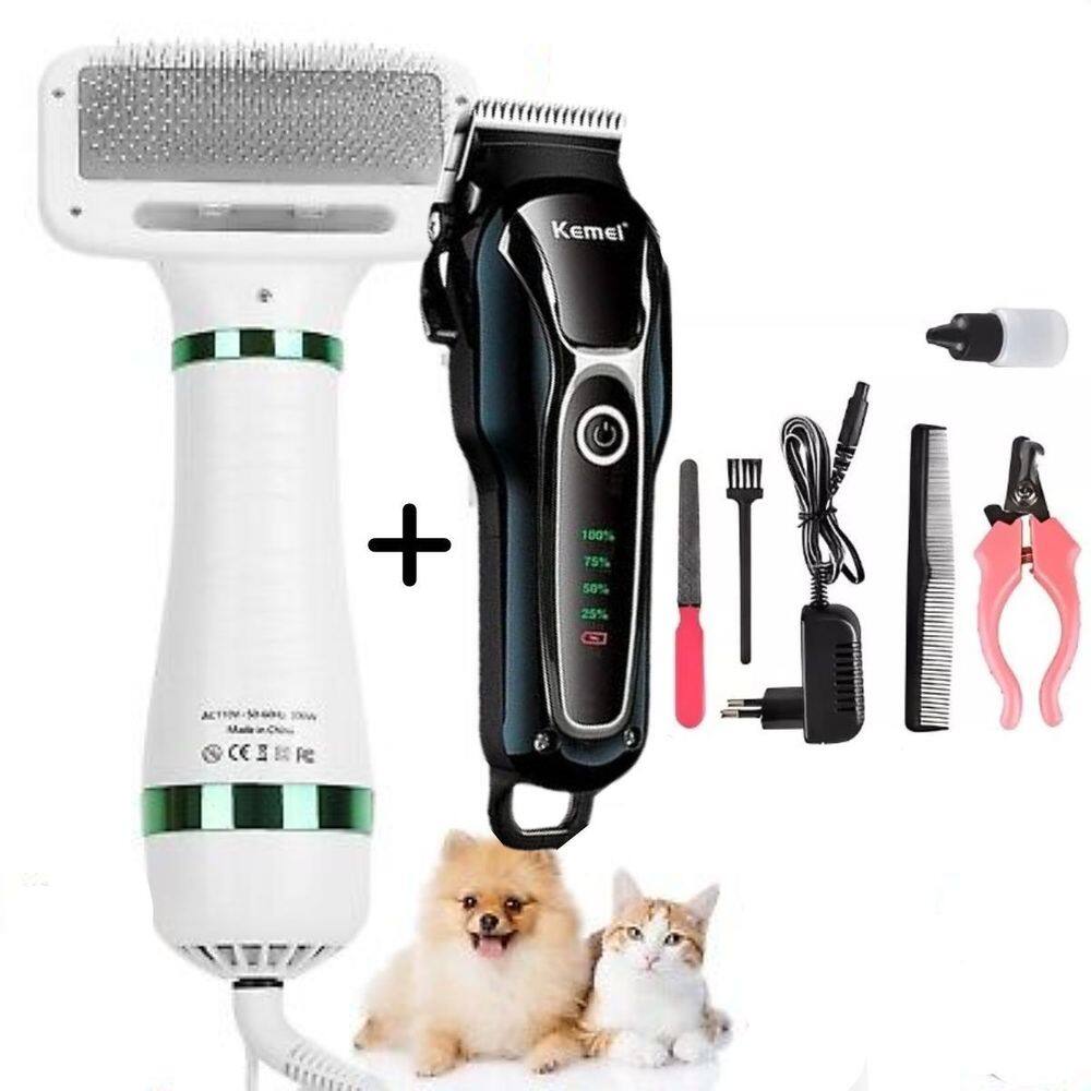 Kit Tosa Pet Máquina De Tosa Completa + Secador Leve