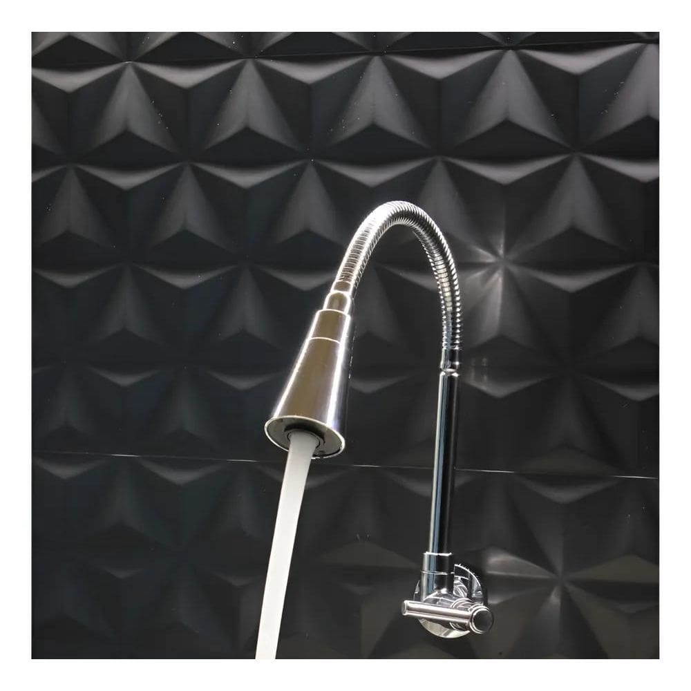 Torneira Gourmet Cozinha Parede Pia Flexível 2 Jatos Abs Pra