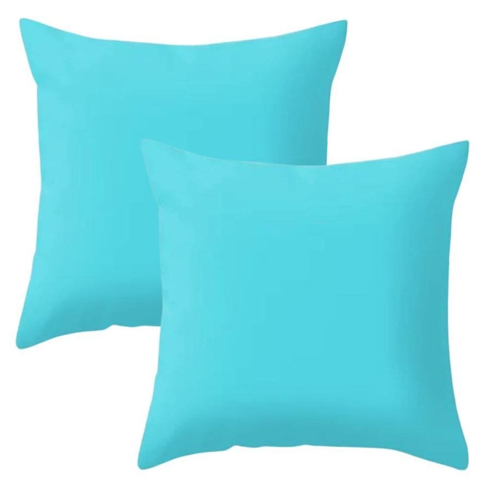 Kit 2 Capa De Almofada 40 X 40 Malha Lisa Com Zíper