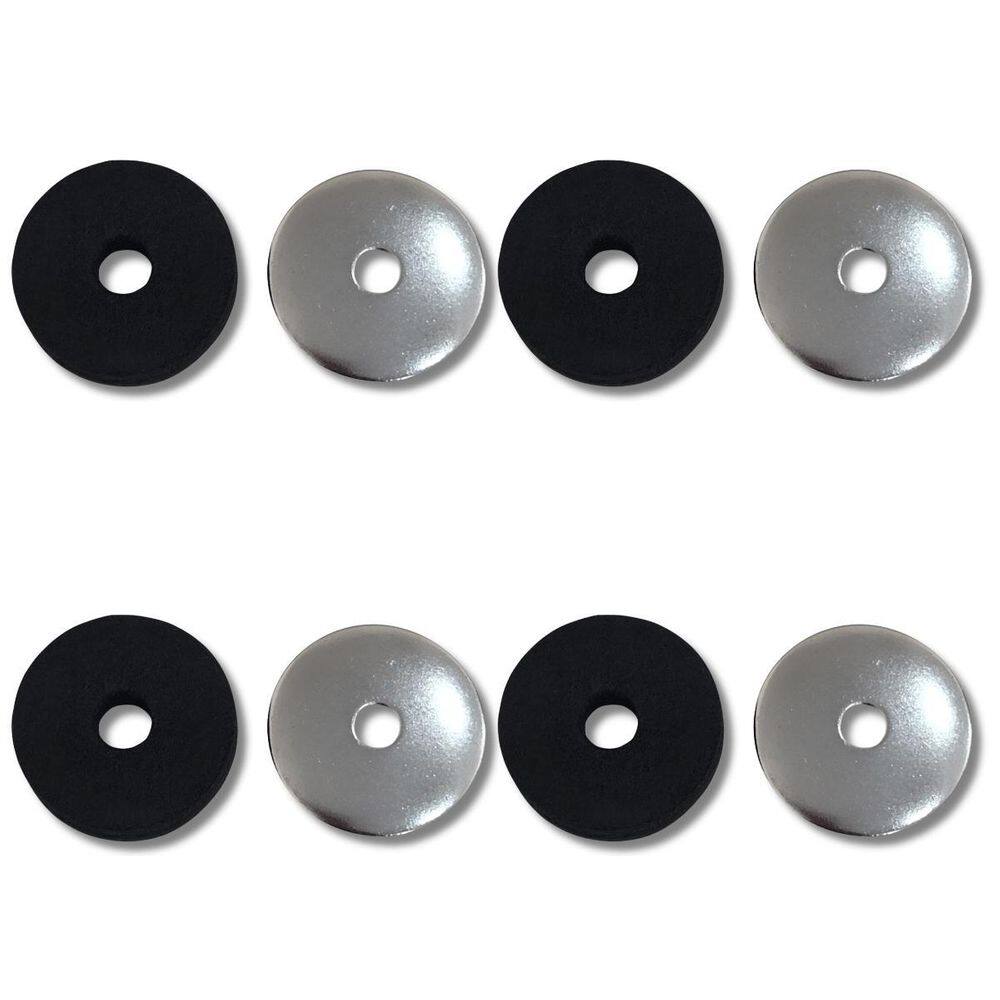Kit 4 Arruela Cônica 8Mm + 4 Feltro Estante De Prato Hbfw4