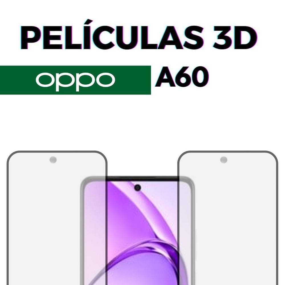 Pelicula Proteção Tela Vidro 3D Compativel Para Oppo A60