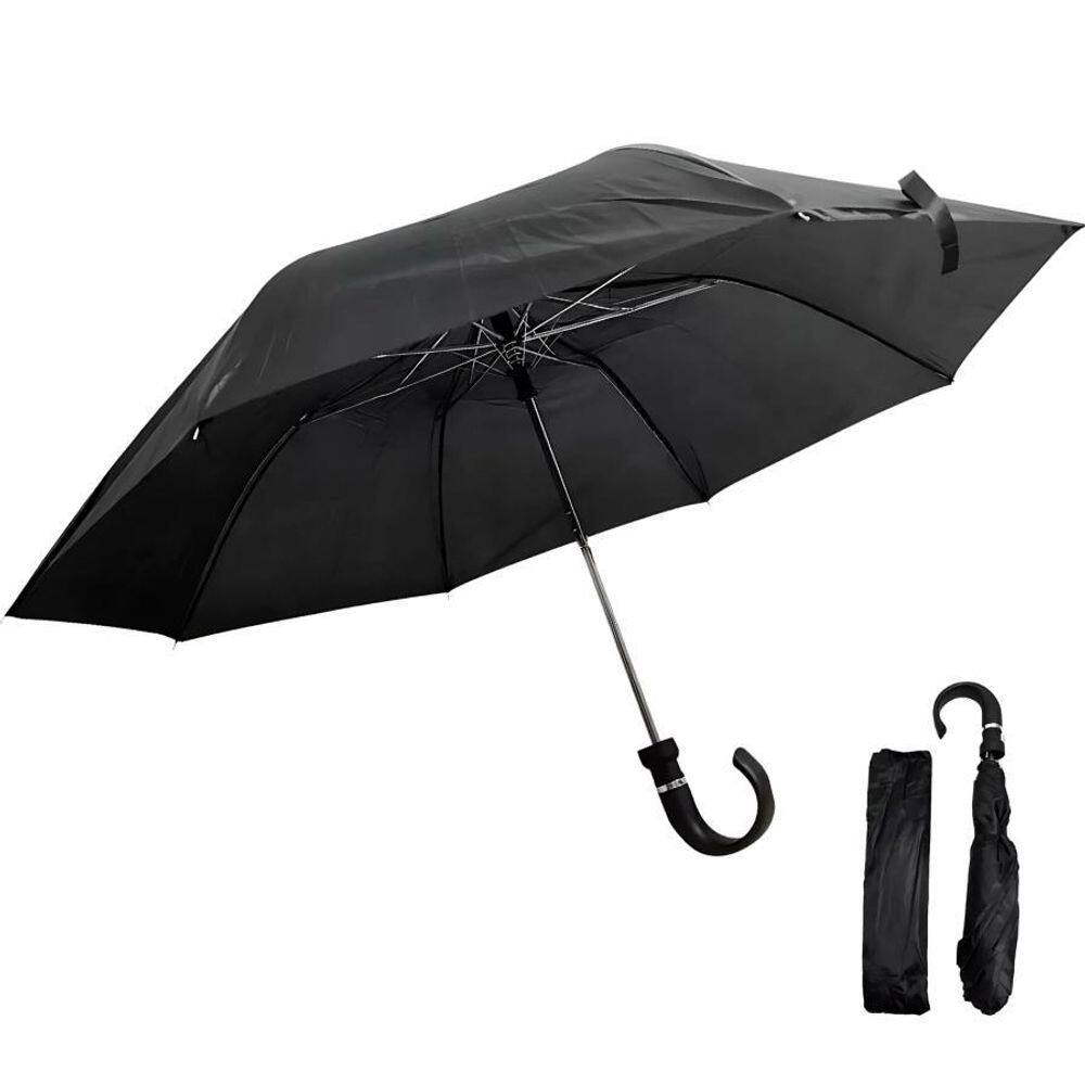 Guarda Chuva Automático Preto Resistente E Fácil Transportar