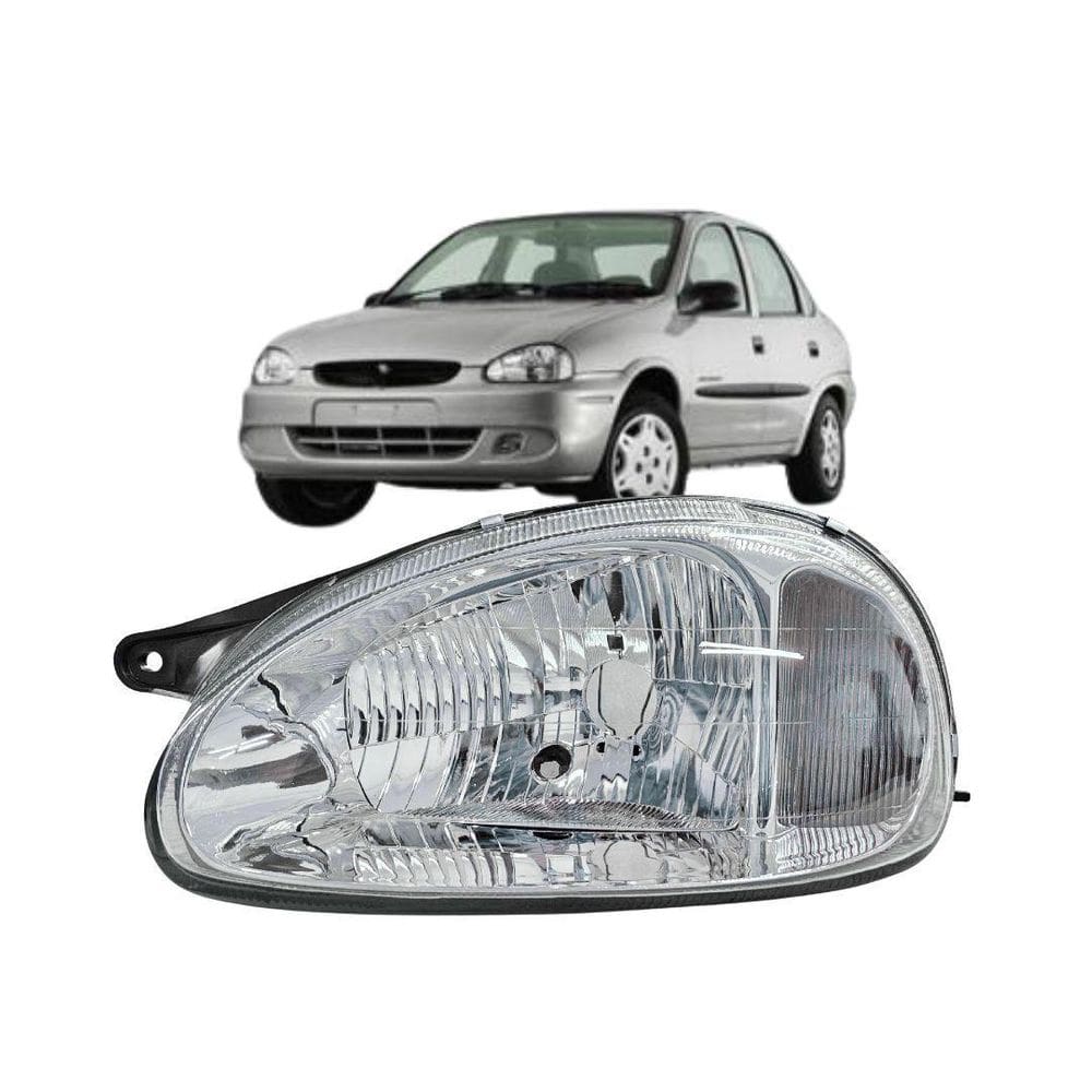 Farol Principal Gm Corsa Classic 2002 A 2010 Vidro Esquerdo