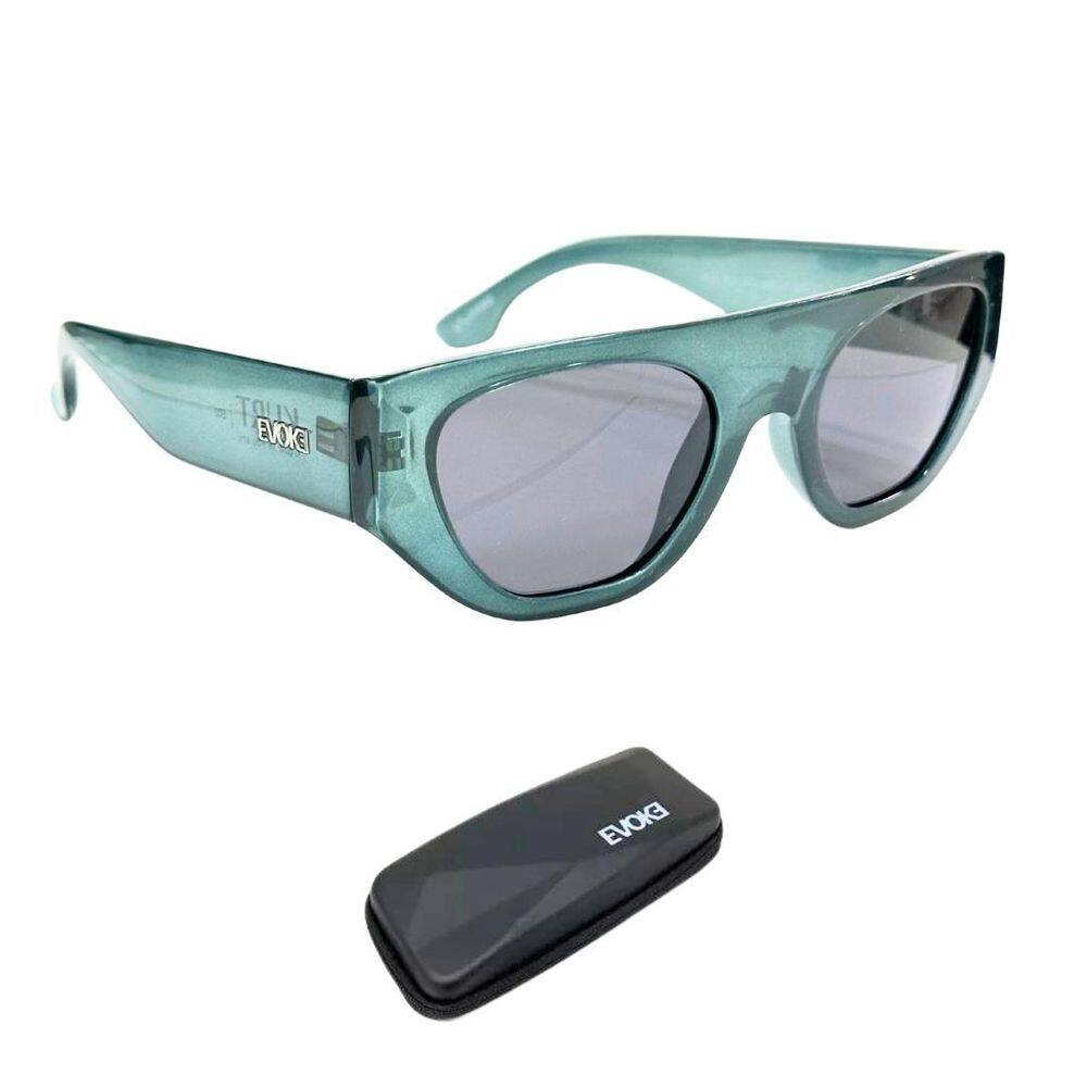 Óculos De Sol Evoke Kurt E02 Crystal Green Total Black