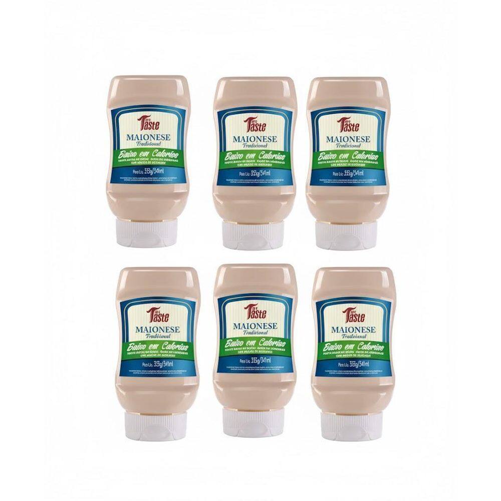 Kit 6 Molho Maionese 335G Saudavel E Saboroso Zero Açucar