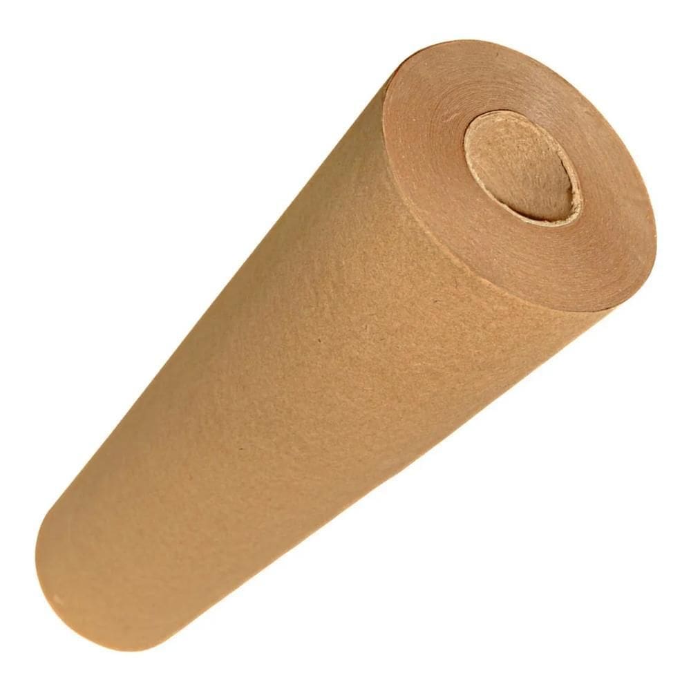 Papel Kraft Puro Pardo 80G Rolo 90Cm X 50M Costura - Novo