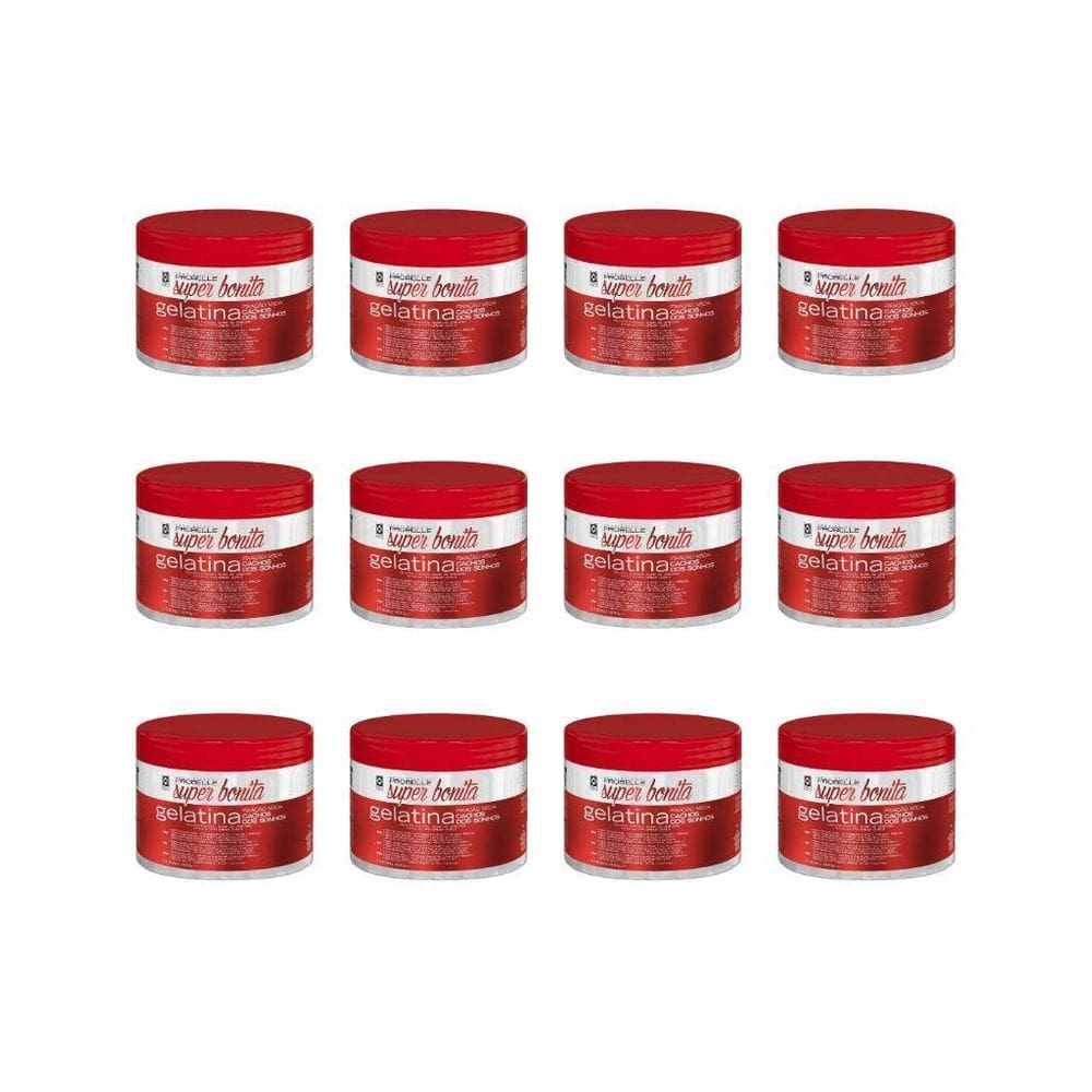 Gelatina Capilar Probelle Super Bonita 500G Cacho Sonho 12Un