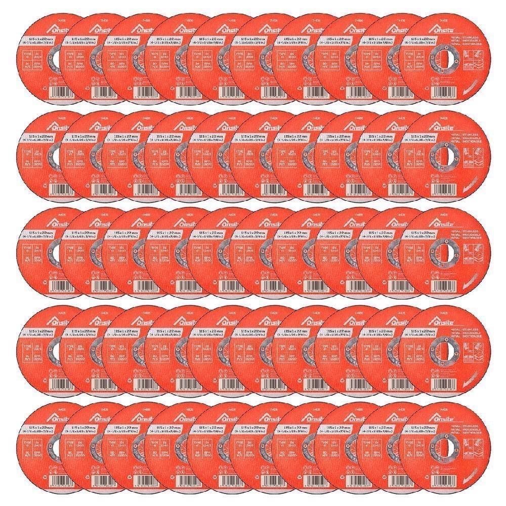 Kit Disco De Corte Deep Cut 4.1/2`` X 1.0Mm Com 50 Un Onsite