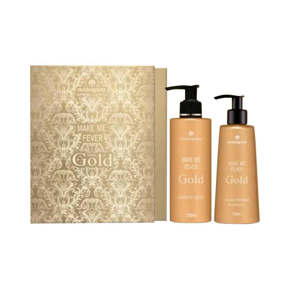 Mahogany Kit Make Me Fever Gold Sab Liq E Hidratante 200Ml