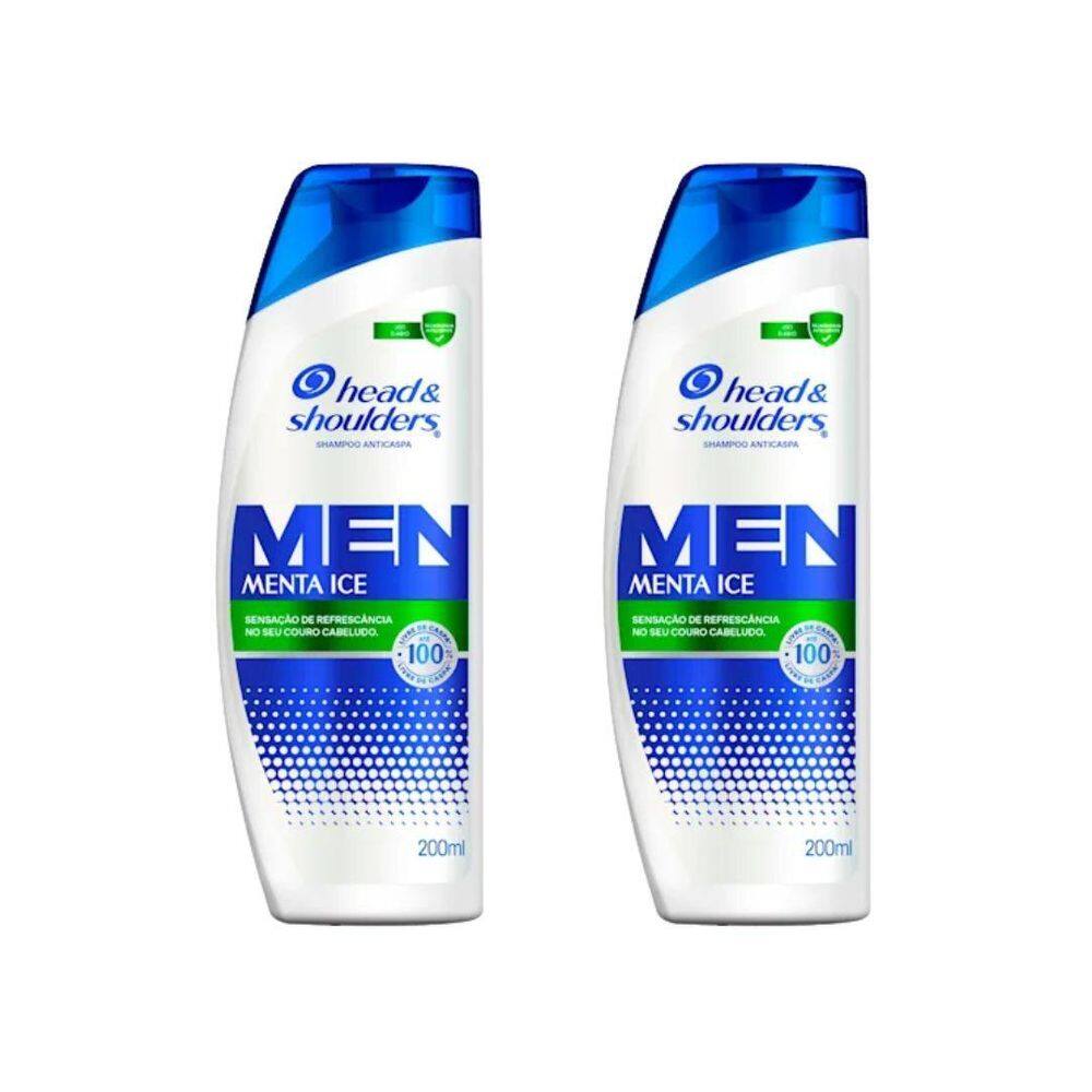 Shampoo Head & Shoulders 200Ml Anticaspa Menta Ice - 2Un