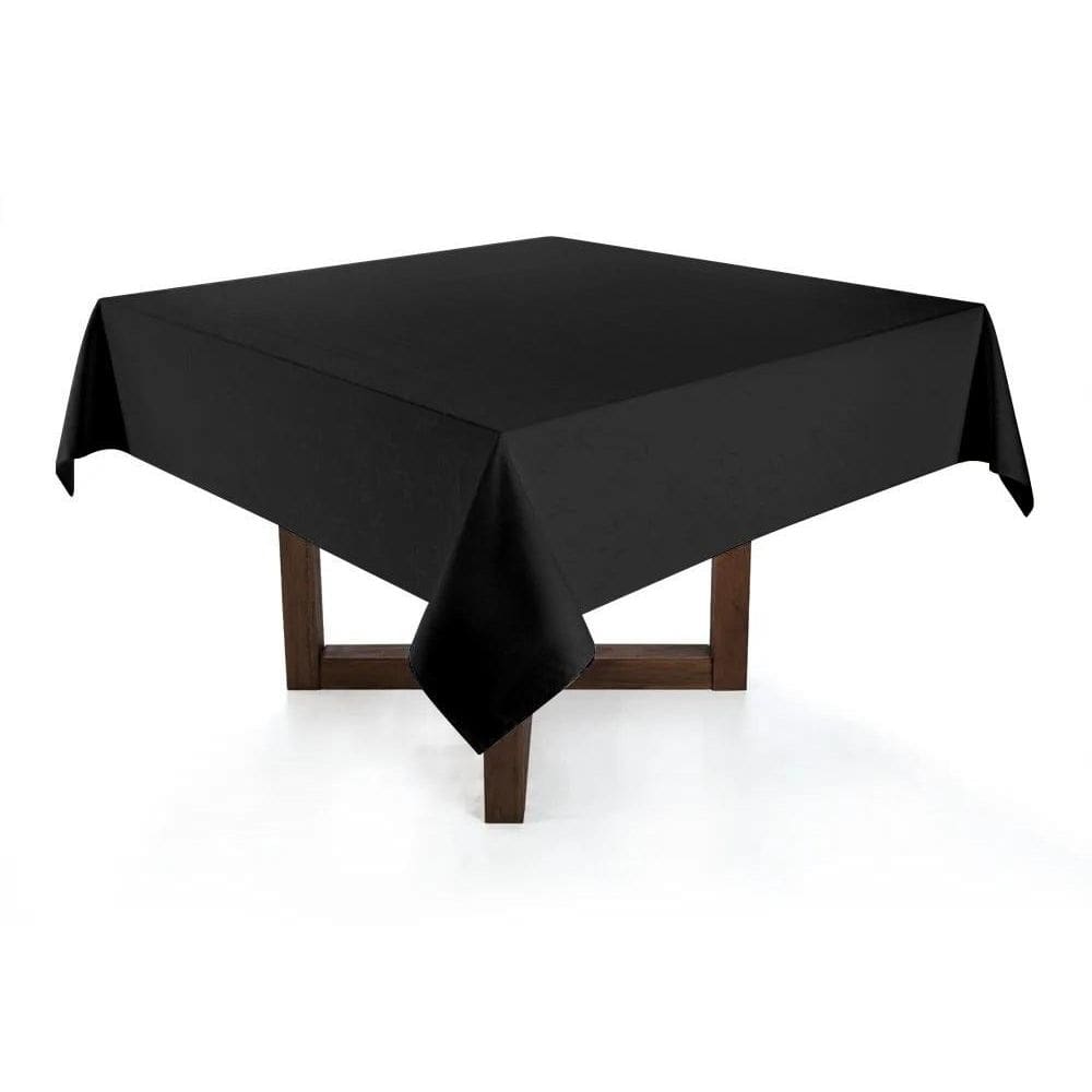 Toalha Mesa Quadrada 3,00X3,00 Vison Preto 8 A 10 Lugares
