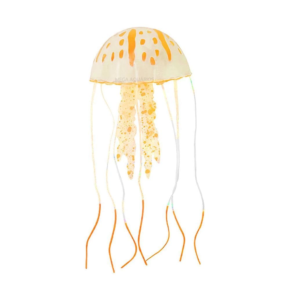 Enfeite Aquário Aquam Água-Viva - Laranja