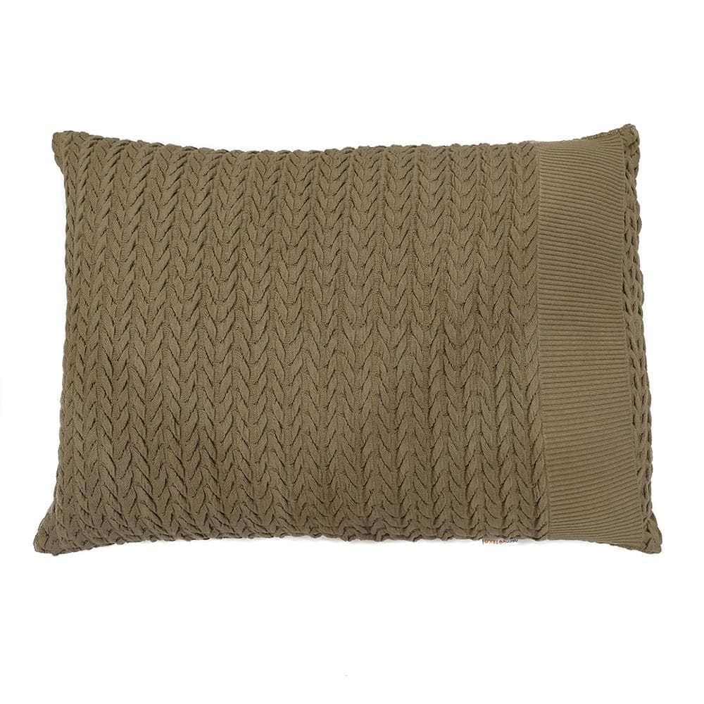 Porta Travesseiro 50 X 70 Relevo - Decortrico Amendoa