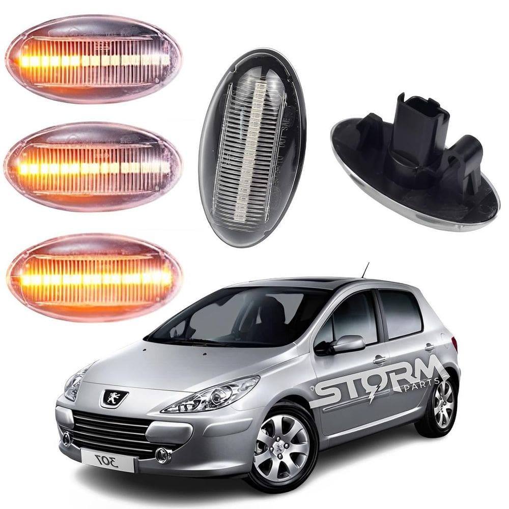 Setas Pisca Sequencial Peugeot 307 - Lâmpada Transparente