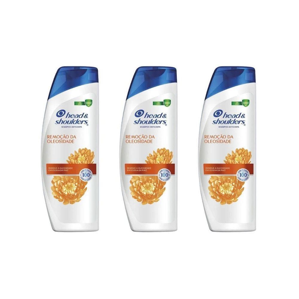 Shampoo Head & Shoulders 200Ml Remoçao Oleosidade-Kit C/3Un