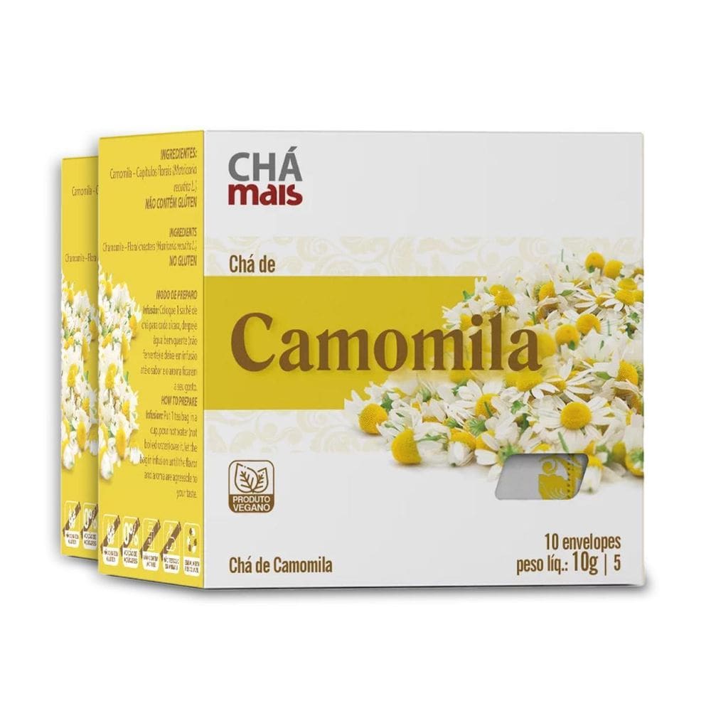 Kit 2 Chá Camomila Chámais 10 Sachês 10G
