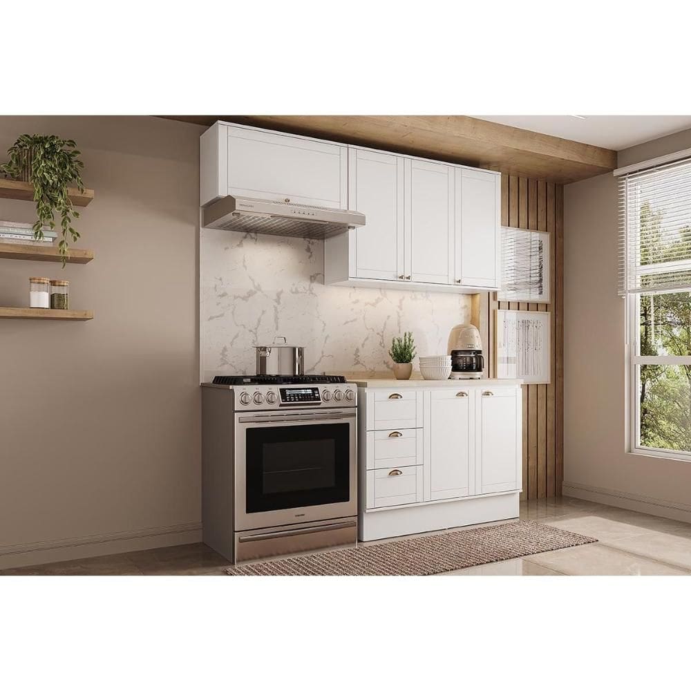 Cozinha Completa Carraro 3 Peças Bella C3P24 Branco