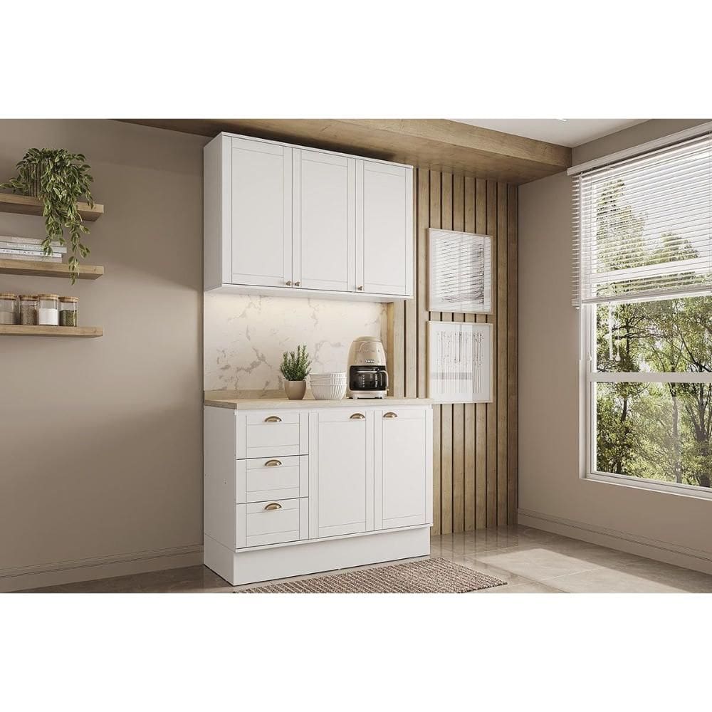 Cozinha Completa Carraro 2 Peças Bella C2P50 Branco