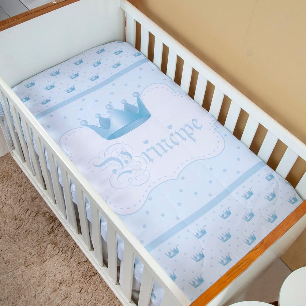 Edredom Infantil Para Berço Bebê Menino Príncipe