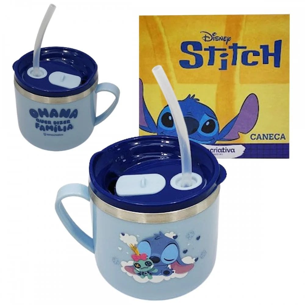 Caneca Flip Infantil Stitch – Disney